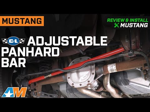 2005-2014 Mustang C&L Adjustable Panhard Bar; Red Review & Install