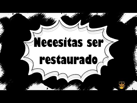"Necesitas ser restaurado" PAN DE VIDA DIARIO. (Devocional)