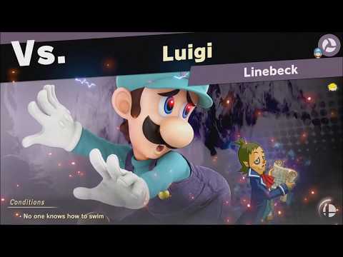 Super Smash Bros Ultimate vs Luigi (Unlocks: Linebeck) World of Light - Adventure Mode