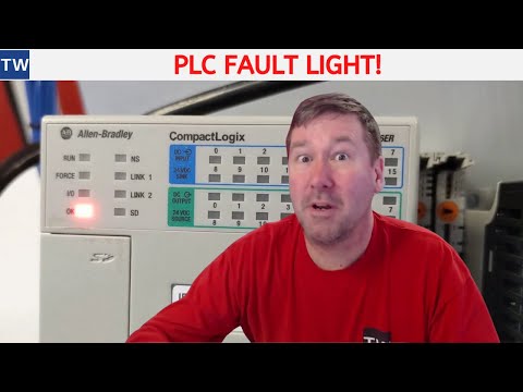 Part of a video titled Reset an Allen Bradley PLC Fault - YouTube