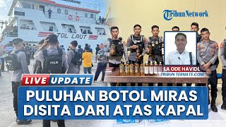 Polisi Gagalkan Penyelundupan 23 Botol Miras dari Kapal yang Sandar di Pelabuhan Bobong Malut