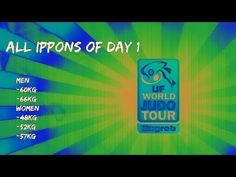 All ippons in day 1 of Judo Grand-Prix Zagreb 2017