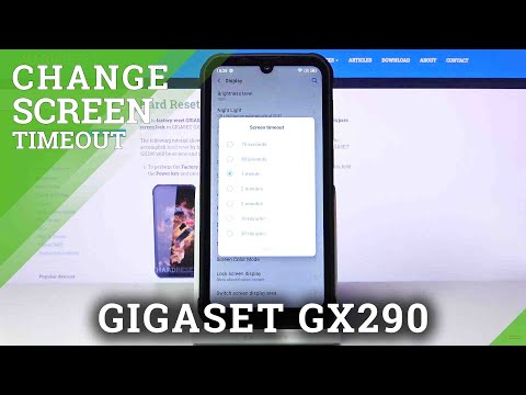 How to Adjust Screen Sleep Time in Gigaset GX290 – Change Screen Timeout