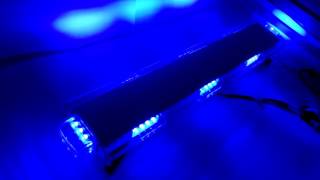 DAY-TIME VIDEO 88 LED LIGHT BAR EMERGENCY BEACON ROOF TOW TRUCK RESPONSE STROBE 47" BLUE