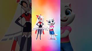 HAZBIN HOTEL vs POPPY PLAYTIME #hazbinhotel #poppyplaytime #mytalkingangela2 #shorts #viral #gaming