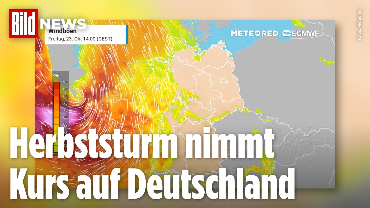 STURMWARNUNG IN DEUTSCHLAND: Kommt jetzt das Wetter-Chaos? Böen bis 110 km/h erwartet