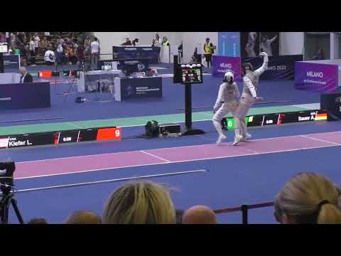 World Championships 2023 SWF - L8 - Lee Kiefer USA v Anne Sauer GER