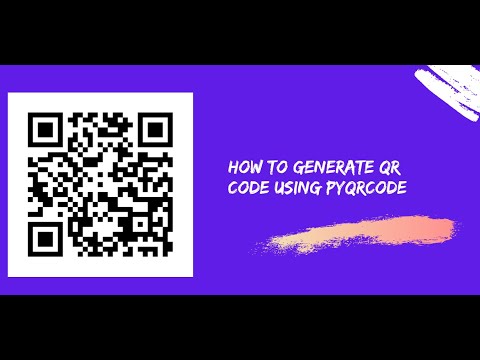 How To Generate Qr Code Using Python Pyqrcode Module Qrcode Module