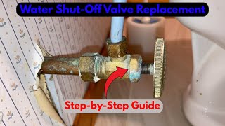 The Under-Sink Leaky Water Shut-Off Valve Replacement ||
