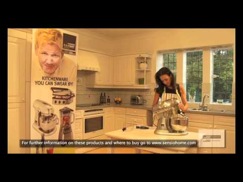 Part of a video titled Gordon Ramsay Professional Stand Mixer - YouTube