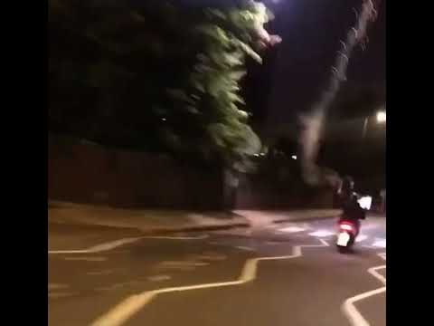 ATkid redpitch letting off fireworks in Fellows court @londondrills thanks for this one.