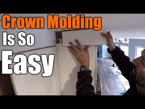 How To Install Crown Molding On Kitchen Cabinets