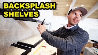 FLOATING Glass Shelves with LED LIGHTING!!!