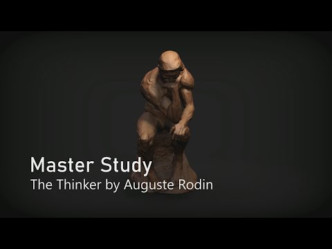The Thinker Auguste Rodin - ZBrush Time-Lapse Sculpt