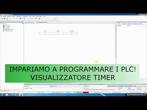Programmazione pratica PLC: visualizzatore timer