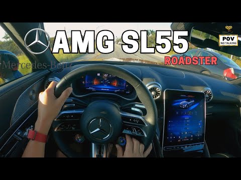 The 2023 Mercedes AMG SL 55 Top Down, Power Up! - POV Drive