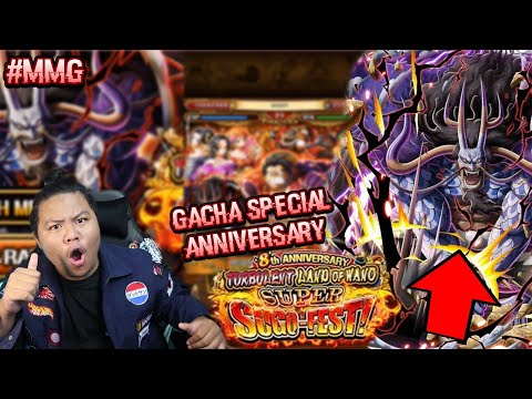 SAATNYA GACHA SPECIAL ANNIVERSAY KE 8 ONE PIECE TREASURE CRUISE UNTUK MENDAPATKAN KAIDO HYBERIT