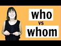 WHO vs WHOM | What's the difference? |  English Grammar Lesson