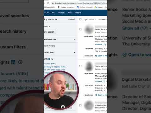 KEYWORDS on your LinkedIn profile get you noticed by recruiters #shorts