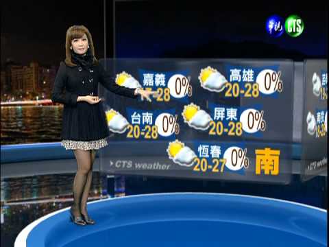 十一月二十九日華視晚間氣象