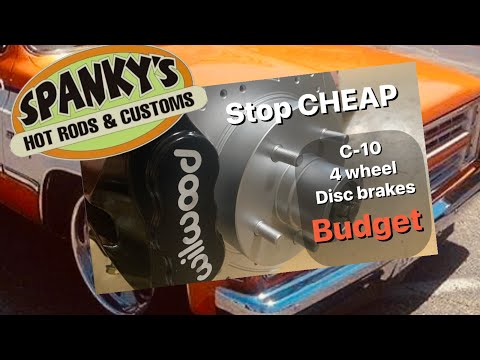 C10 Chevy Truck 4 wheel Disc brakes, on a budget . #c10 #chevy