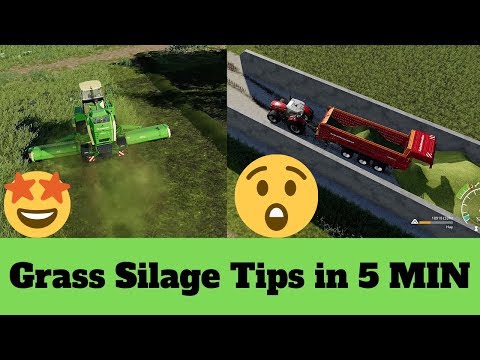 Grass Silage Tips in 5 Min Farm simulator 19