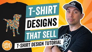 T-Shirt Designs That Sell - T Shirt Design Tutorial for Non-Designers, Make This for Print on Demand