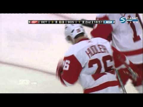 [HD] Goal Jiri Hudler (Detroit Red Wings & Boston Bruins), NHL , 02/11/11