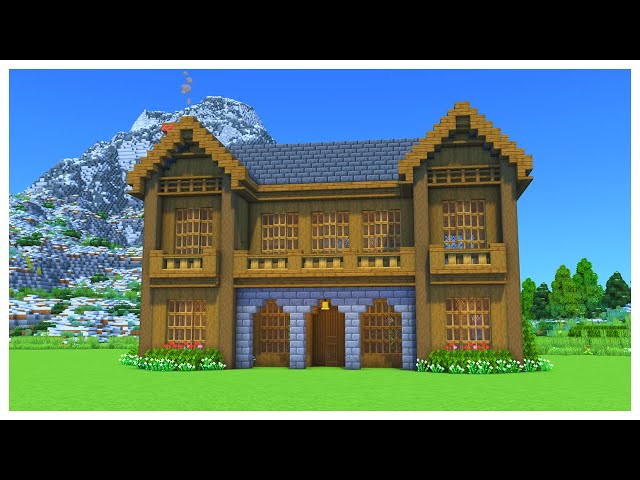Rustic Style Wooden Mansion Minecraft Map