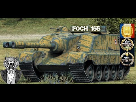 FOCH 155 #6 World of Tank Blitz Aced gameplay 6100 DMG 7Kills, Kolobanov + Ammorack Montage