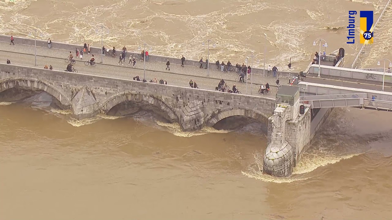 Limburg van boven tijdens en na de wateroverlast