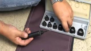 Hole Cutting Set for Fabric - Self Centering Hole Cutter for Fabric