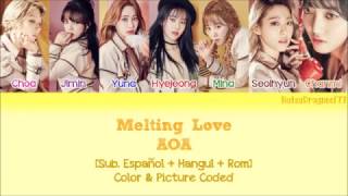 AOA - Melting Love [Sub. Español + Hangul + Rom] Color & Picture Coded