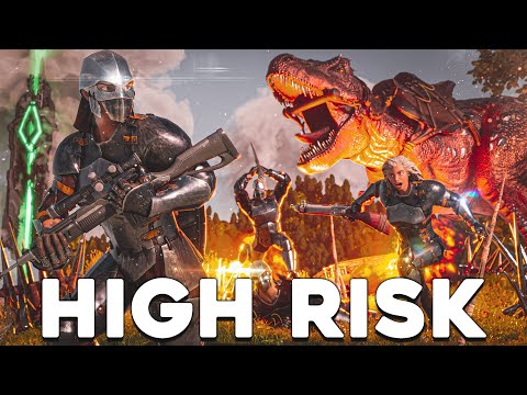 Trio Ark Ascended, but it's 3 ARK Youtubers On A PvP Server.......