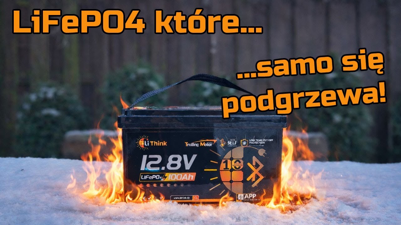 Krzysiek Raus testet die LiThink 12V 100Ah LiFePO4 Batterie mit Selbstheizung