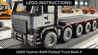 LEGO INSTRUCTIONS: Build the 8109 Flatbed Truck! 🚛✨ (Step-by-Step Flip Through) Book 4