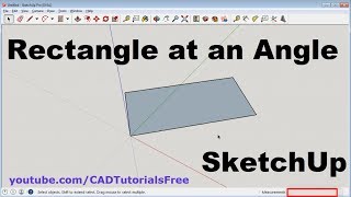 SketchUp Draw Rectangle at an Angle