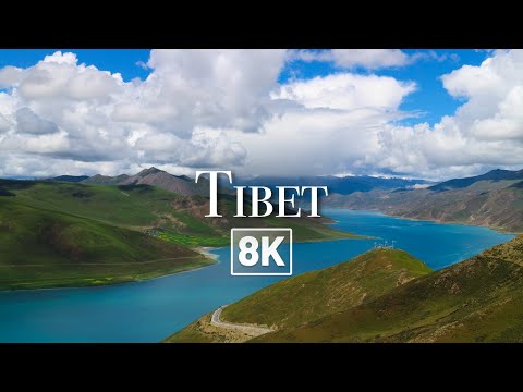 🤯 TIBETAN PLATEAU in 8K by DRONE (8K Drone Video)(Relaxing Music)