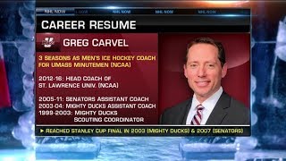 NHL Now: UMass Coach Greg Carvel: Greg Carvel speaks on UMass`s No. 1 NCAA ranking Dec 7, 2018 NHL Now: UMass Coach Greg Carvel: Greg Carvel speaks on UMass`s No. 1 NCAA ranking Dec 7, 2018