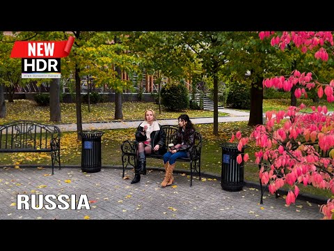 Unbelievable Moscow Fall Colors 🍁 Real Russia 2025! Walking Tour 4K HDR