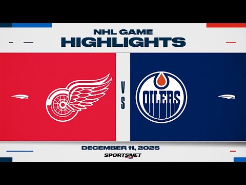 NHL Highlights | Red Wings vs. Oilers - December 11, 2025