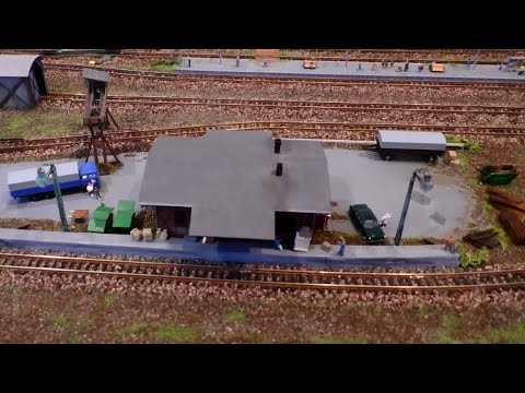 Model railway N gauge / 1:160 - Part 6 designing goods hall and sidings - Model making