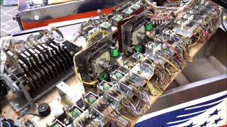 The Bottom Relay Board of a 1976 Bally Freedom Pinball Machine - How To Fix It
