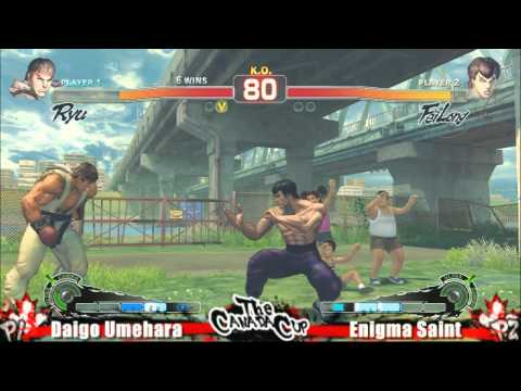 Daigo Umehara vs Enigma Saint Canada Cup 2010 SSF4 Singles