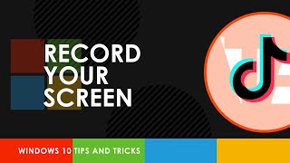 How to Record Your Screen in Windows 10 #shorts