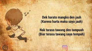 Download lagu Lirik animasi status WA bikin baper || RANTAU DEN PAJAUAH mp3