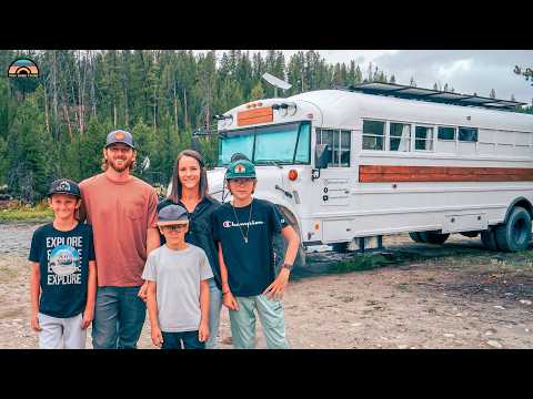 Family's DIY Raised Roof Bus Home - $70k All In