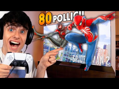 GIOCO SPIDER-MAN 2 IN UNA MEGA TV SUPER REALISTICA!