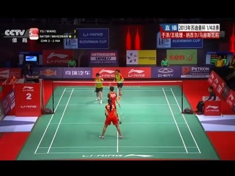 【2013 Sudirman Cup】QF (CHN VS INA) WD5 Yu Yang/Wang XiaoliVS Natsir Liliyana/ Nitya Krishinda