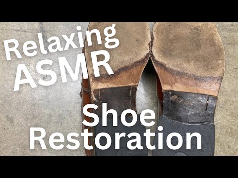 Vintage Shoe Restoration - ASMR | Barneys New York Loafers
